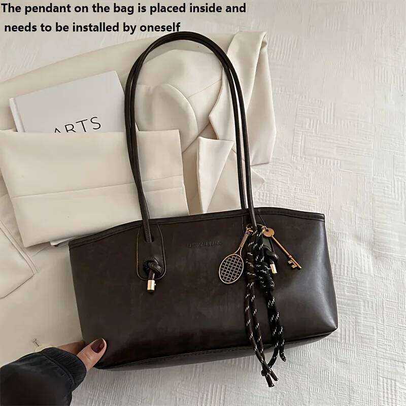Ladies Soft Leather Shoulder Armpit Black, White, Brown, Coffee, Convertible Tote Bag, Spacious Work, Travel, Everyday Use XJ260311