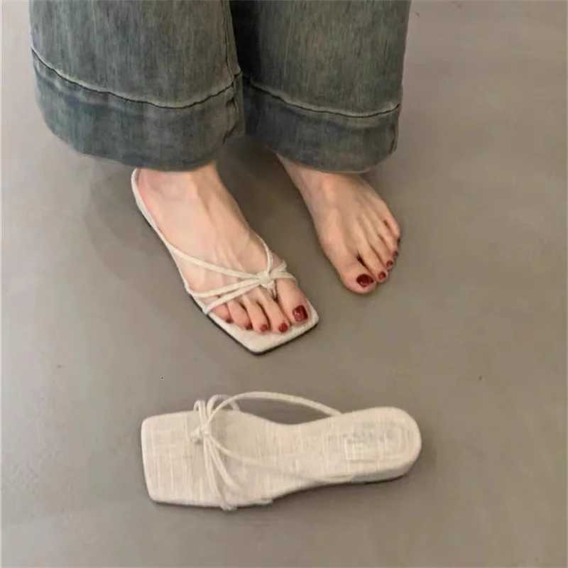 French Sle Water-Proof Platform Sandals Womens Summer Outdoor Wear Flat Heel Beach Flip Flops Convenient Rubber Sole oes K260311