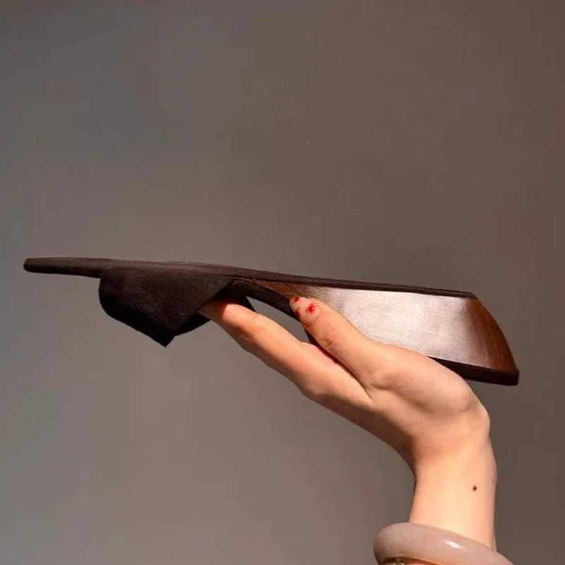 Women Wedges Slippers High Heels Sandals Chunky Shoes Summer 2025 New Designer Open Toe Shoes Slingback Sexy Pumps Flip Flops K260311