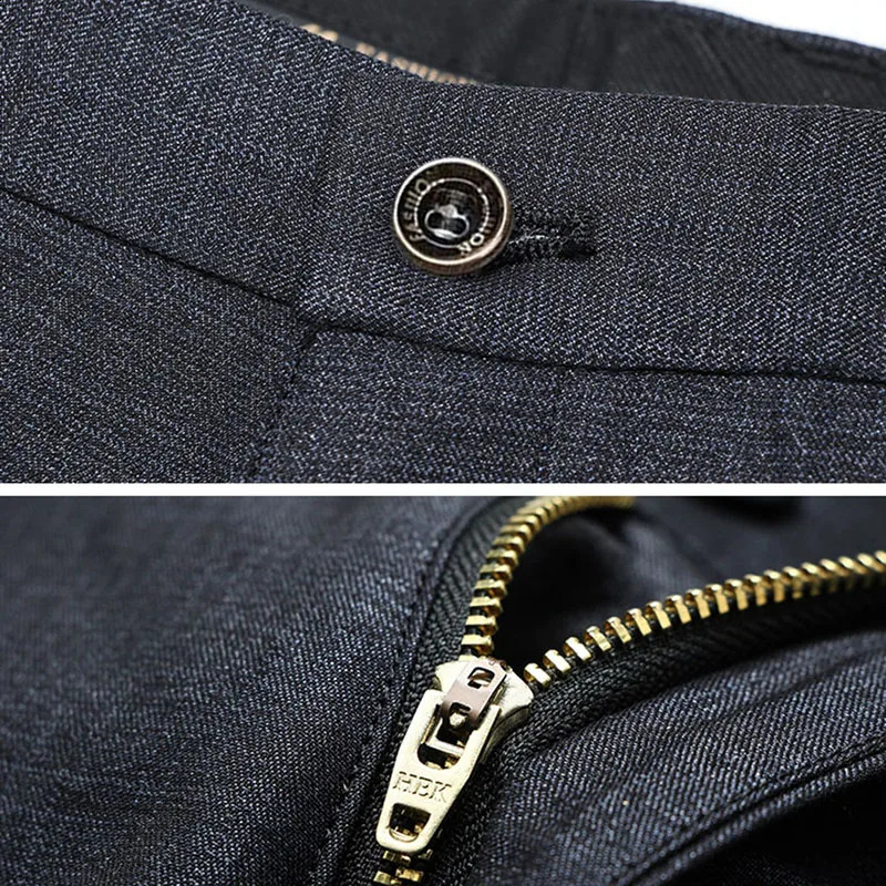 Mens Classic Straight Leg Business Suit Pants Solid Formal Occasion Office Pants Male High Quality Baggy Trousers Plus Size 260227