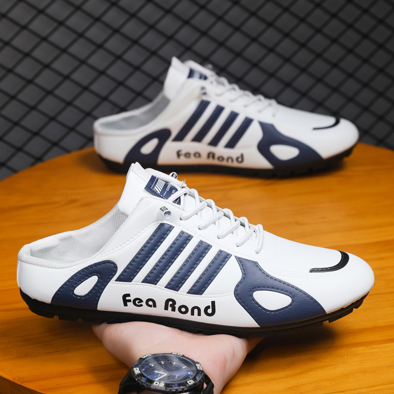 Men's Sports Shoes Design Gamp Model Sports Shoes - Luxurious Fashionable Casual Breathable Lazy Driver-proof Anti-slip Without Bucklehalf Loose-