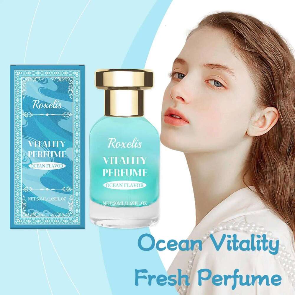 Roxelis 50ml Fresh Ocean Vitality Long Lasting Scent Pheromone to Attract Romantic Dating Flirting Glamour Perfume Spray Z260311