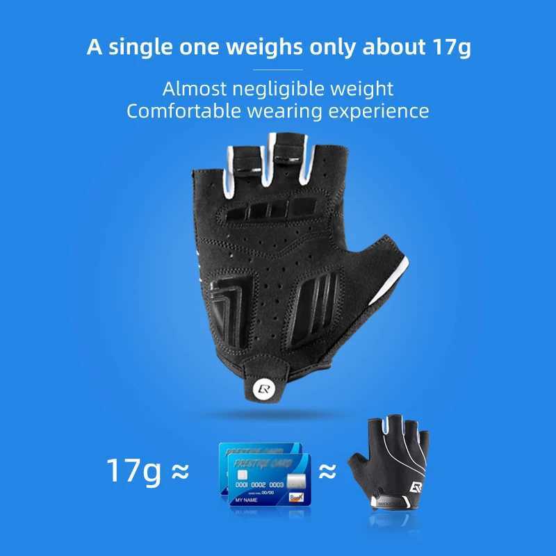 ROCKBROS Cycling Gloves Men Women Sports MTB Road Half / Full Finger Bicycle Gloves Breathable Shockproof Anti-slip Bike Gloves M260311