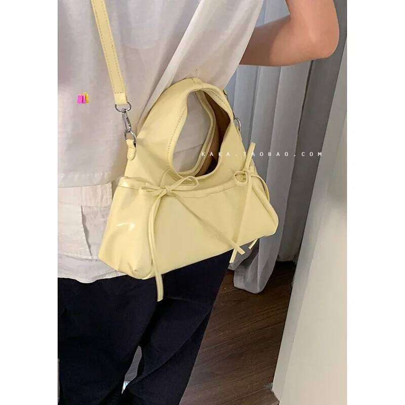 Women's 2025 New Fashion Bow Single Shoulder Crossbody Bags Niche Underarm Bag XJ260311