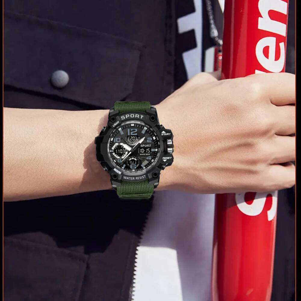 Top-Tier Trendy Fashionable High-Appearance Multifunctional Led Large Dial Outdoor Sports Watch for Men and Women Teenagers