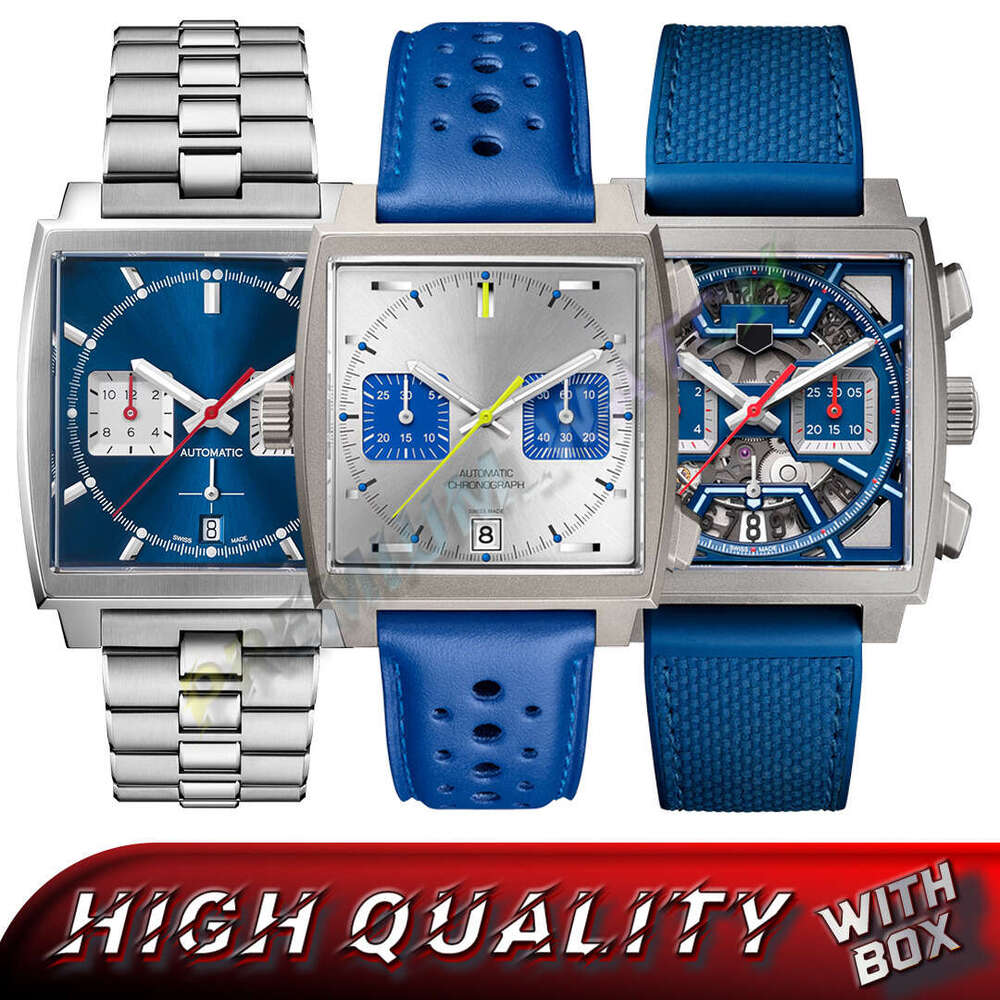 AAA Mens TAGness Heuerer Watch F1 Luxury Watch Designer Wristwatch Hueuers Monaco Watches Man Superclone Watch Top Quality Quartz Automatic Mechanical Watch Box 56
