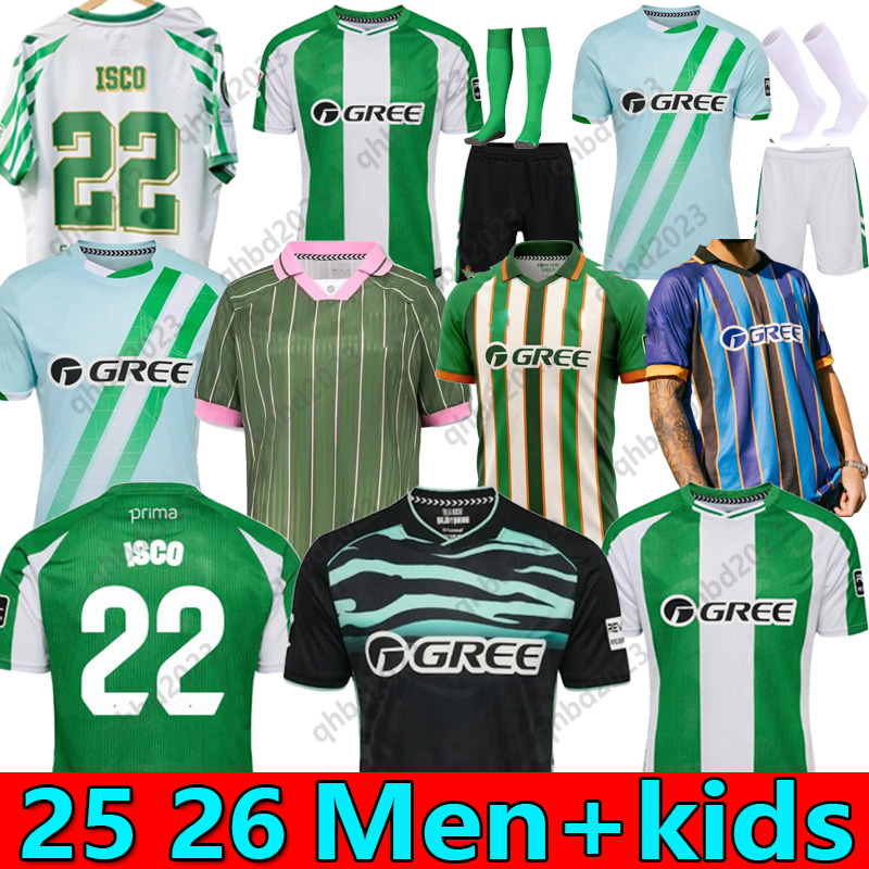 25 26 ISCO ANTONY reals Betise FEKIR soccer Jerseys JOAQUIN B.Iglesias camiseta de futbol home away Juanmi CANALES 2025 special football shirts copa DEL rey MEN KIDS