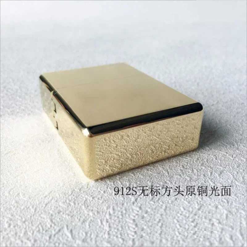 912 Retro High End Waterproof Sealed Armor Constantine Lighter 3/5 Hinge Metal Petrol Lighter Mens Gift With box N260311