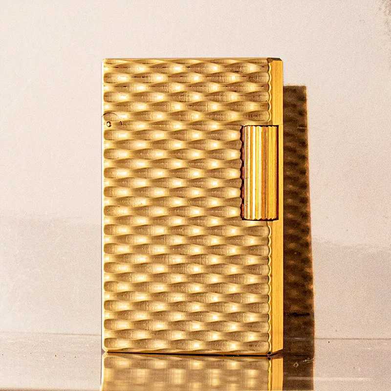 High-end Brass Oil Lighter Crisp Sound When Opening The Lid Fashionable and Stylish for Men Side-slip Grinding Wheel N260311