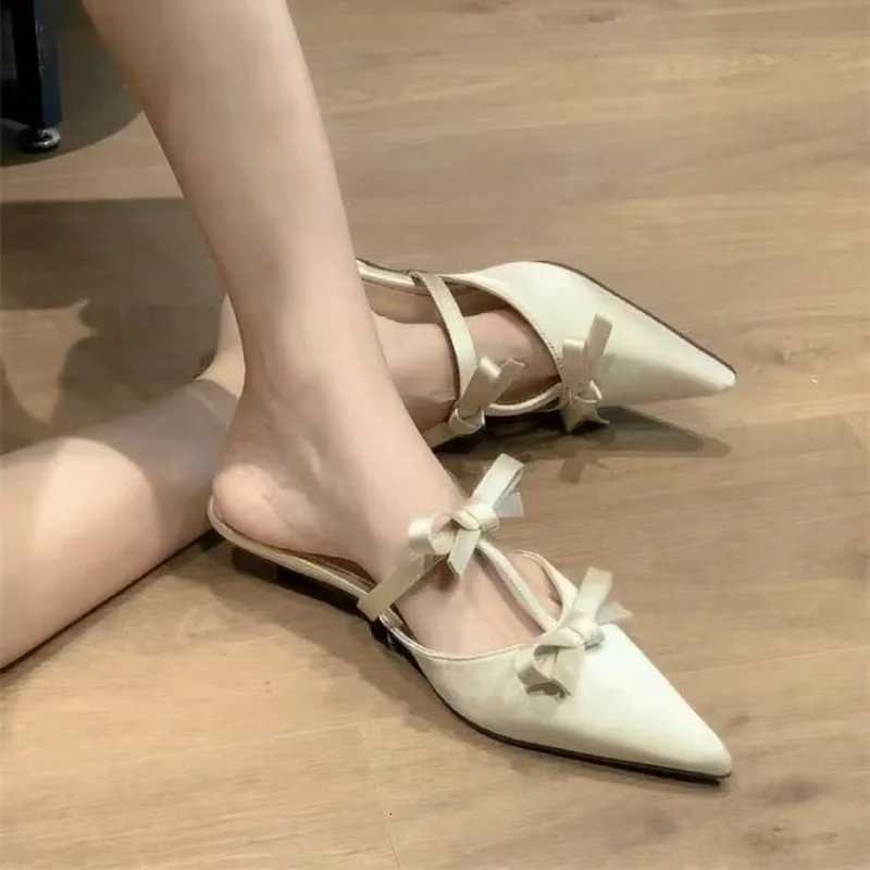 2025 Summer New Closed Toe Womens FAshion Outdoor Dress Butterfly-knot Seller Elegant Comfortable High Heels K260311