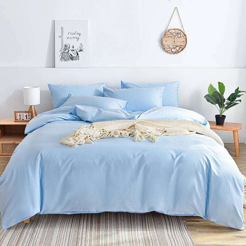 Kuup Queen Size Matte Duvet Skin-Friendly Colored Bedding Set with Flower Branch Design High-Quality Quilt Cover H260311