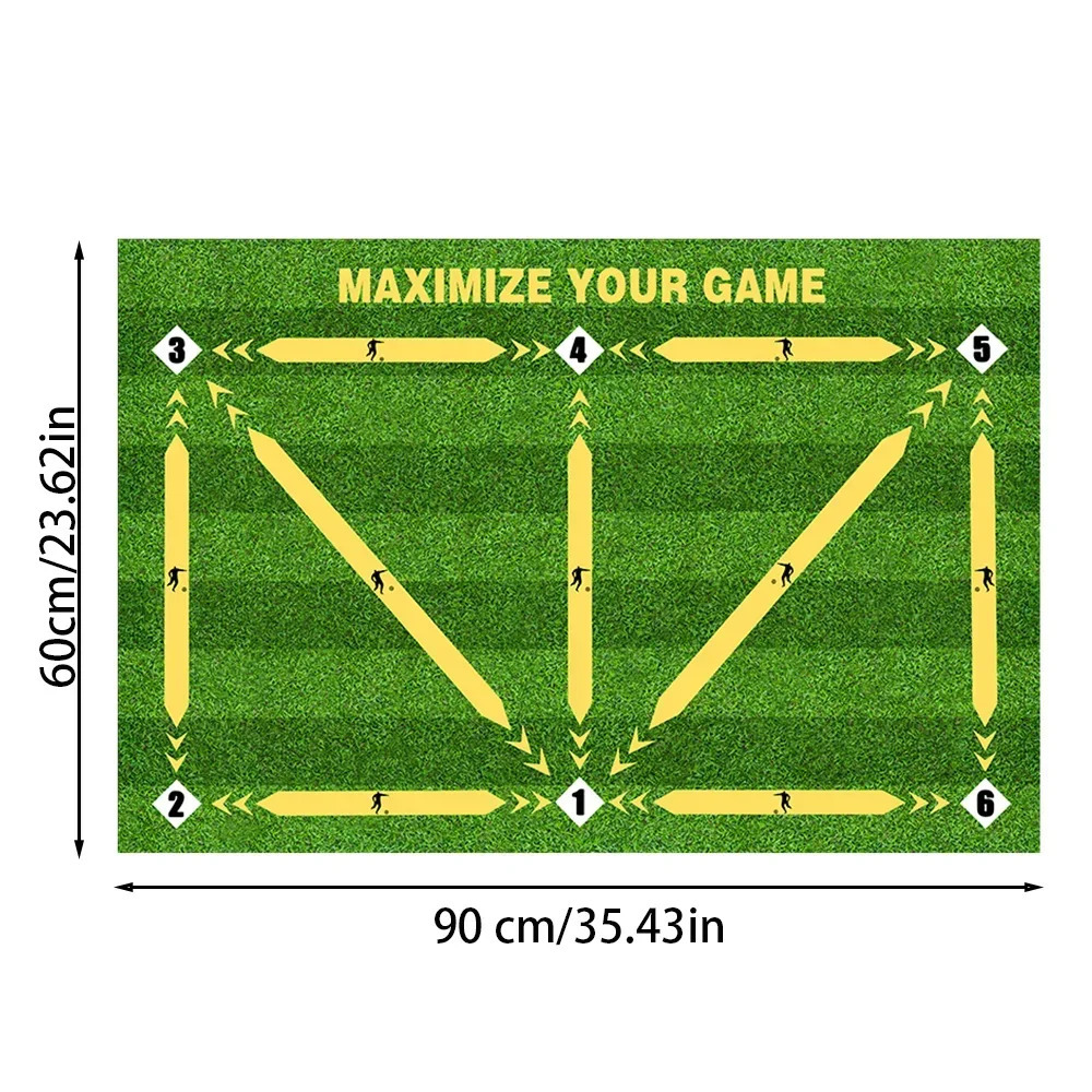 Football Training Mat Soccer Training Equipment Non Slip Foldable Kids Adults Dribble Mat Training Indoor Ourdoor Equipment 260303
