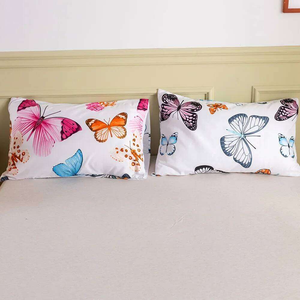 Bedding Sets 2/3 Pcs Nordic Butterfly Pattern Northern Europe Duvet Cover Set 220x240 200x200 for Adult King Queen Twin H260311