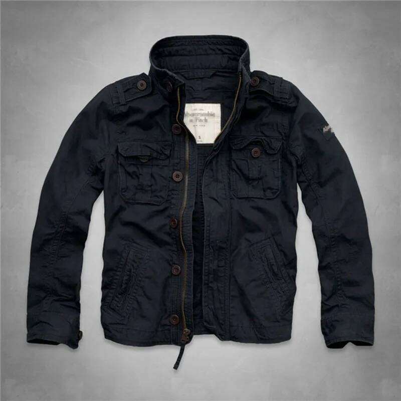 Denim Camouflage Stand Collar Camo Jacket Outwear Overalls Men Winter Thick Pure Cotton Casual Coat XXL 26H0311