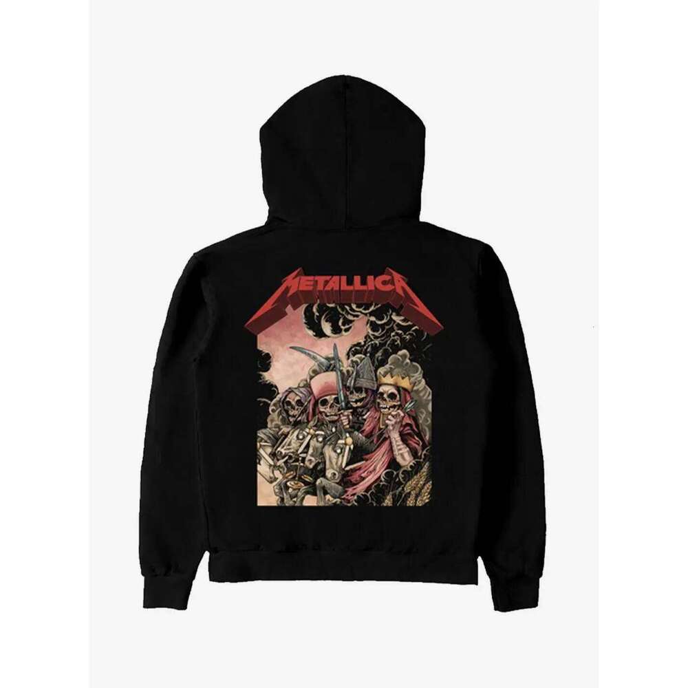 Horsemen Graphic Print Men's Women's Loose Warm Hoodies Casual Autumn and Winter Luxury Fashion Trend Clothing C260311