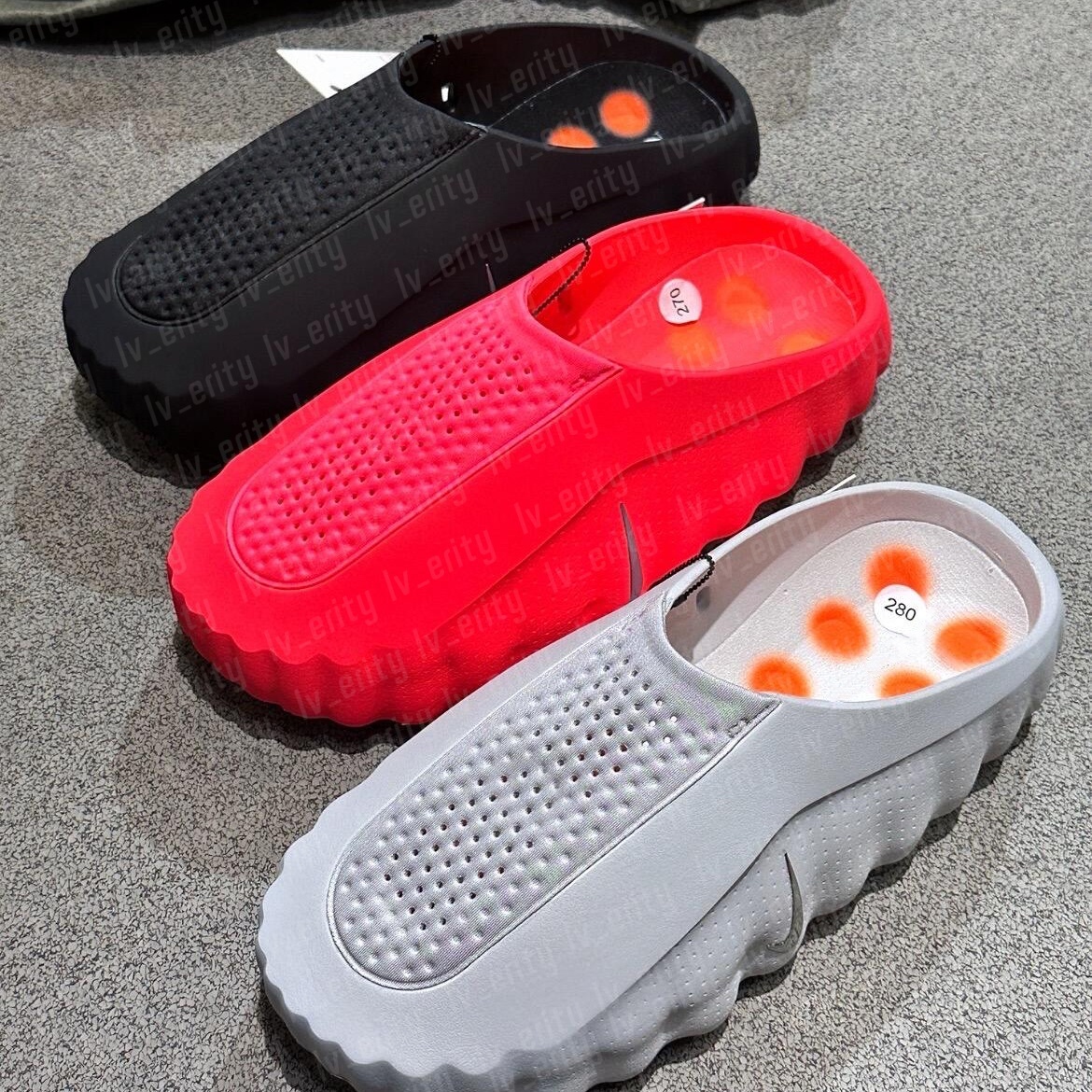 Mind 001 Slide Desginer eva Slippers New Tech Comfortable Slipper Bone White Solar Red Black Chrome Light Smoke Grey Men Women Summer