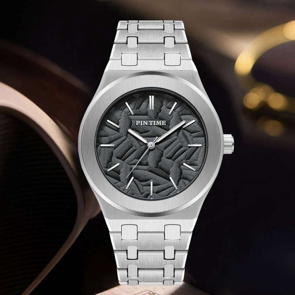 for Men Original Top Brand Trendy Alloy Steel Indian Ocean Leaf Wind Waterproof Quartz Men's Watch