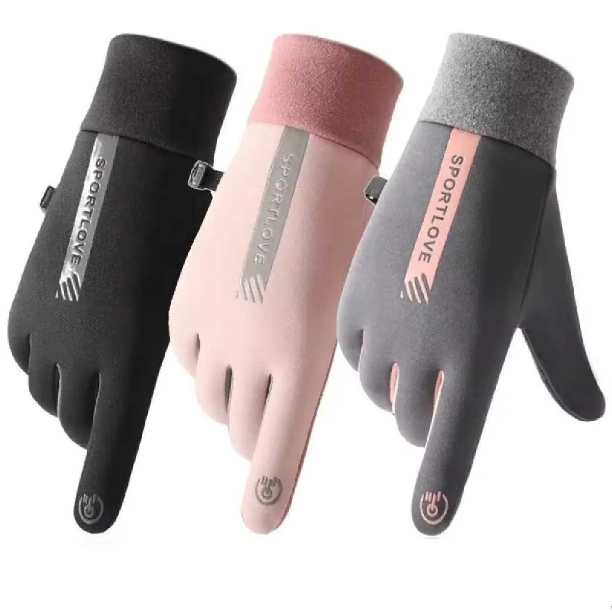 Women and Men Winter Sports Warm Gloves Waterproof and Anti Slip Cycling Gloves Wind and Cold Resistant Outdoor Activity M260311