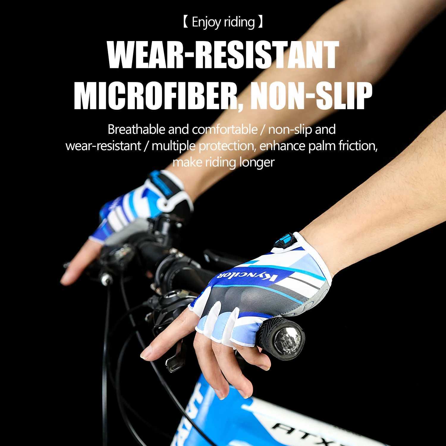 Cycling Gloves Anti-Radiation Sports Fitness Men And Women Breathable Non-Slip Short-Finger Bicycle Half-Finger Gloves M260311