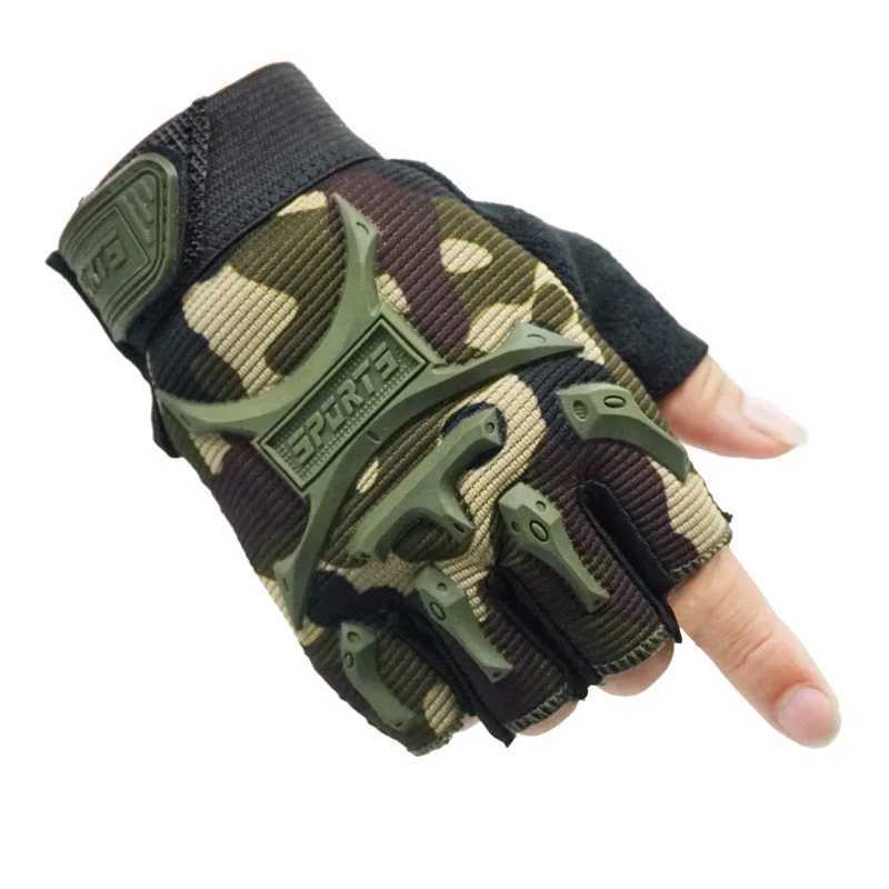 Kids Tactical Sports Gloves Protection AntiSlip Training Cycling Climbing Gloves for Children Outdoor Camping Boy Girl Gloves M260311