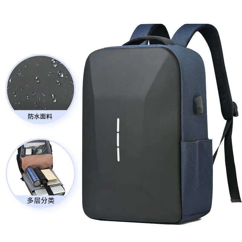 Business Men's Fashion Travel Waterproof Backpack High Quality Student Computer Bag Large Capacity Anti-theft Schoolbag H260311