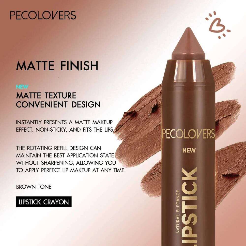 1PC Smooth Lipstick, Long Lasting, Waterproof, High Pigment, Daily Use, Lip Makeup W260311