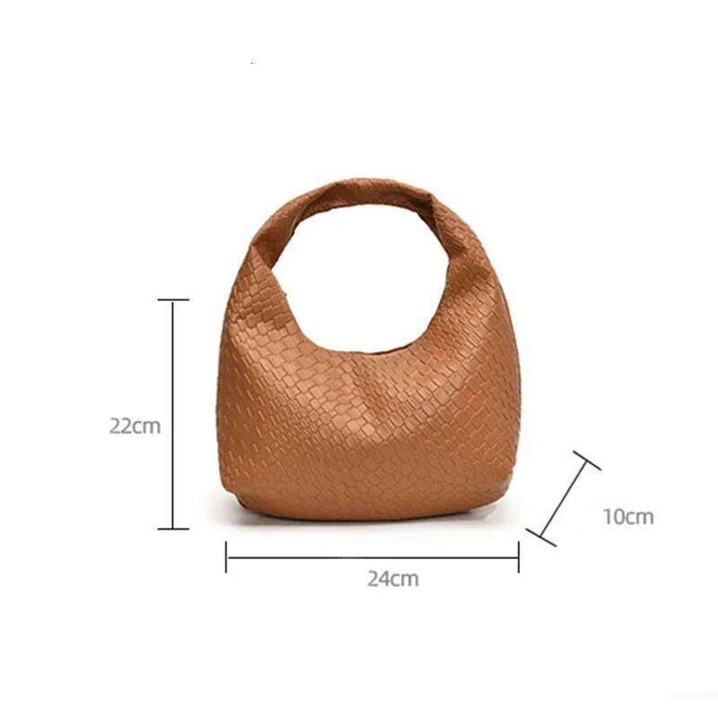 Classic Handbags for Women Fashion Woven Embossed Soft PU Leather Small Top Handle Shoulder Bag, Casual Daily Use Tote Bag XJ260311