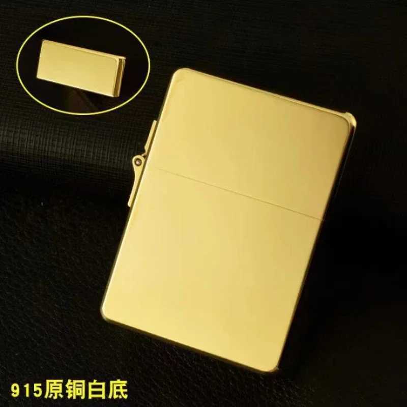 915S Retro High End Waterproof Heavy duty Kerosine Lighter 3/5 Hinge Metal Petrol Lighter Mens Gift 2026 N260311