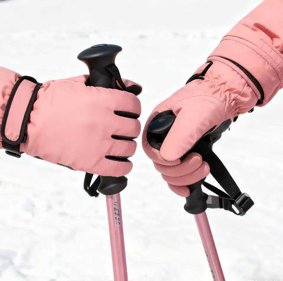 Ski Gloves Men Women Winter Sports Cycling Gloves Warm Windproof Non Slip Gloves Motorcycle Touchscreen Snow Windproof Gloves M260311