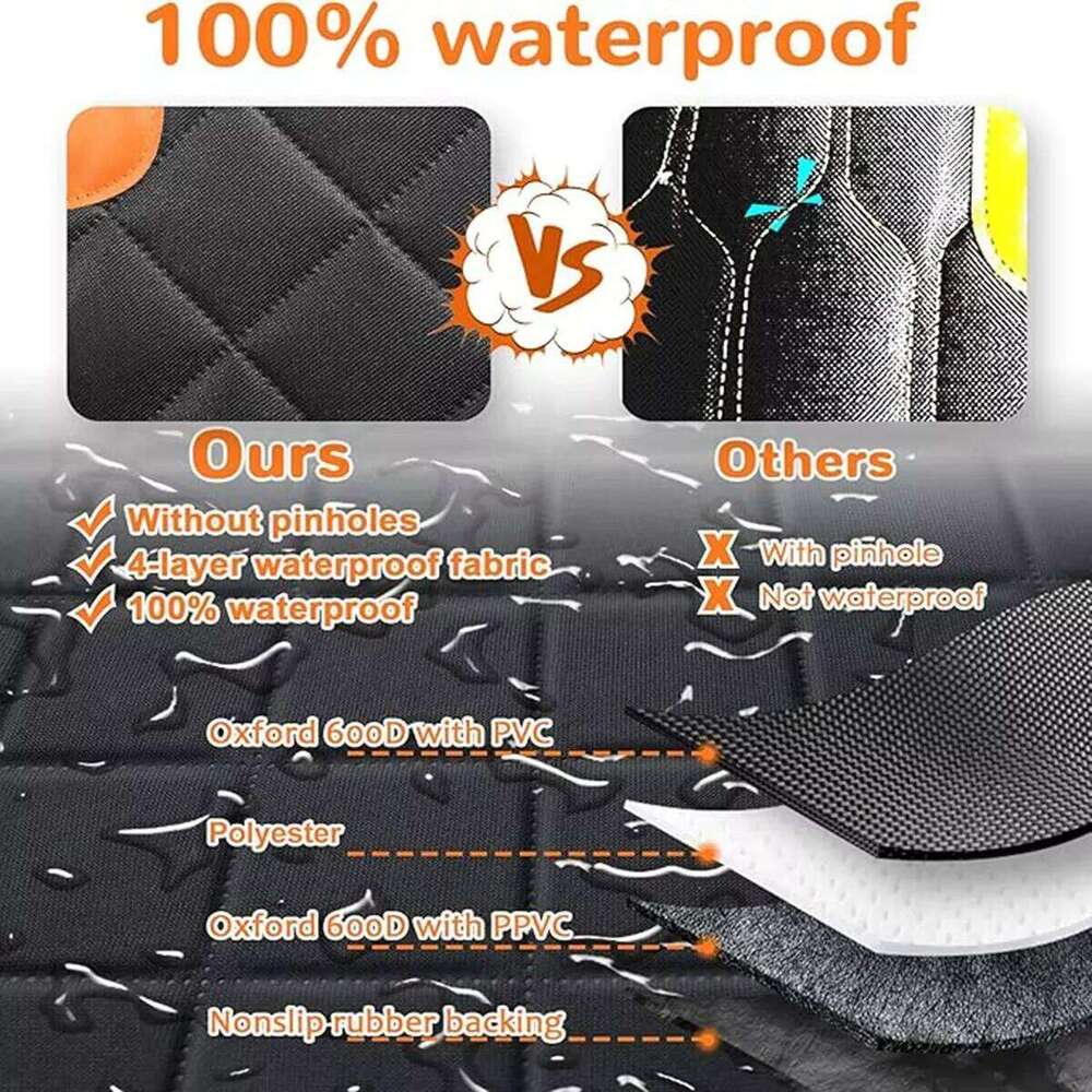 Car Dog Cover for Back Waterproof Auto Rear Pet Seat Protector Mat Nonslip Universal Safety Carrier For Outing Dogs 26Y0310