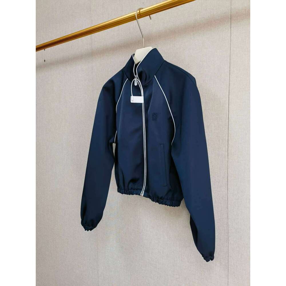 Women's Line Decoration Sports Style Zipper Cardigan Short Jacket Mdng260311