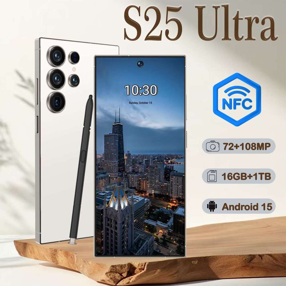 Renowned brand cross-border S25 Ultra smartphone 7.3-inch with NFC Android smartphone strength factory can send CKS on behalf