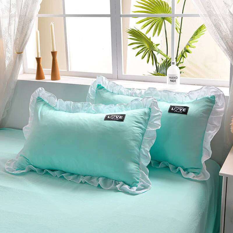 1/3Pc Korean Princess Ruffles Flowers Embroidery Summer Bedspread on The Bed Quilt Air-conditioning Blanket Bedding Set H260311 - view 6