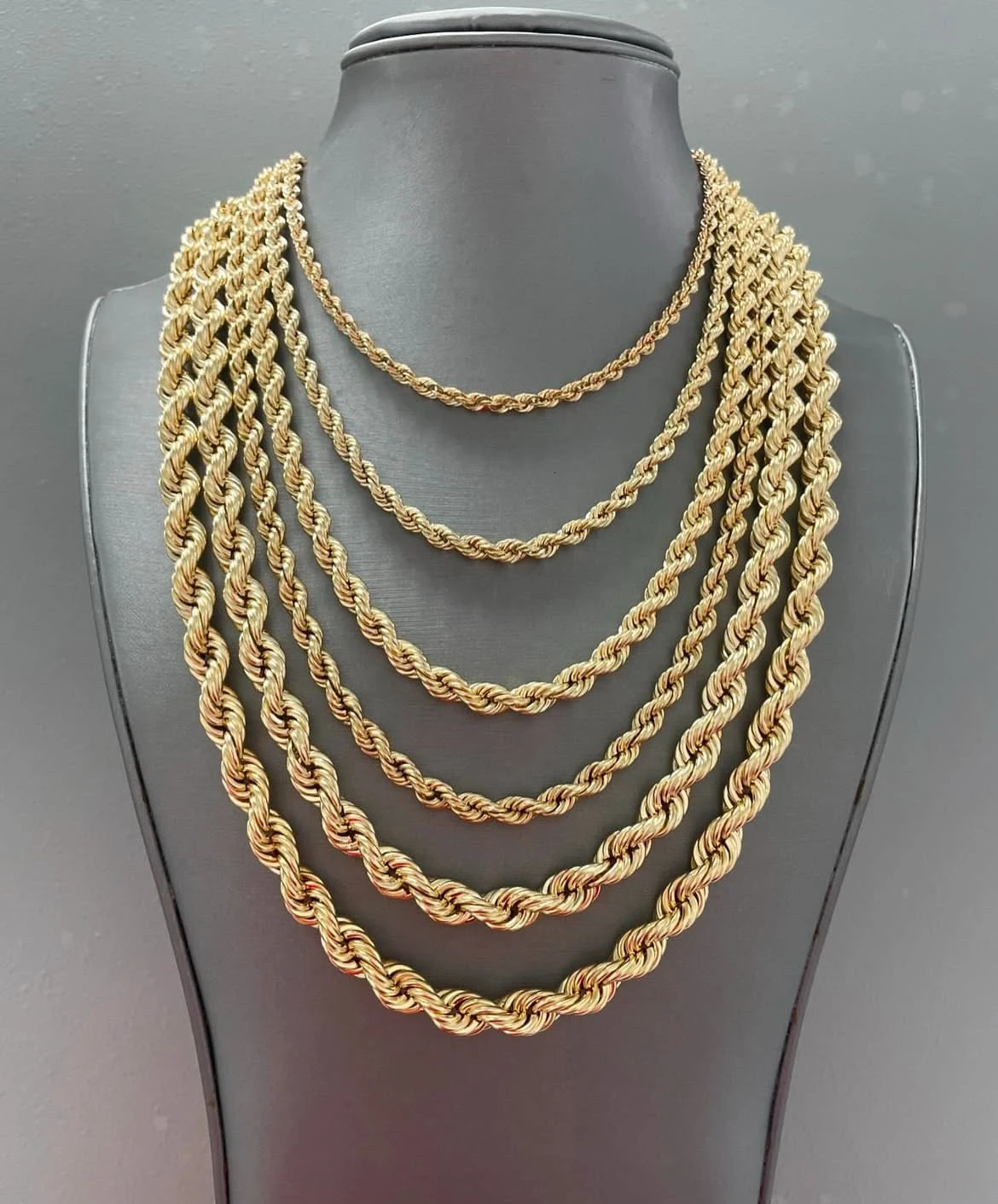 Vct 4Mm/6Mm/8Mm/10Mm Rope Chain Bracelet and Pendant Necklace for Men and Women 14K Gold Plated Jewelry Wholesale 260309