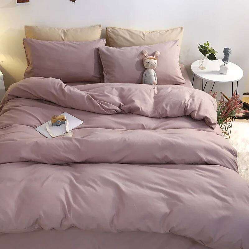 Mustard Yellow Bedding Comforter Sets Cotton Quilts King Size Modern Blankets Soft Durable Bed Linens H260311