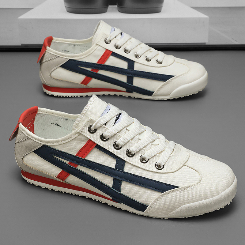 2026 New Style Men's Canvas Shoes - Luxurious White Casual Multi-functional Outdoor Men's Sporty Casual Shoes - White Fashion Shoe Style