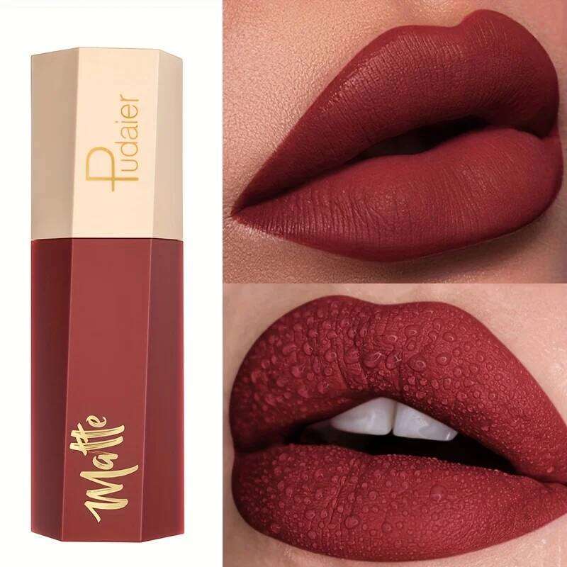 Luxury Liquid Lipstick, Long Lasting Waterproof Velvet Lip Color, Smooth Lightweight Fog Matte Finis W260311