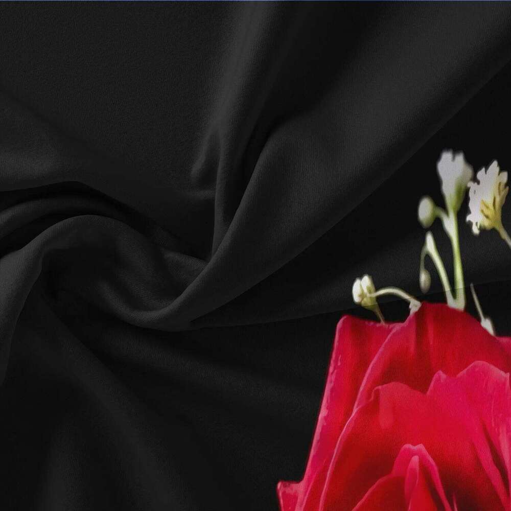 3pcs Imitation Rose Print Bedding Set Soft Comfortable Duvet Cover For Bedroom Guest Room Perfect for All Seasons H260311