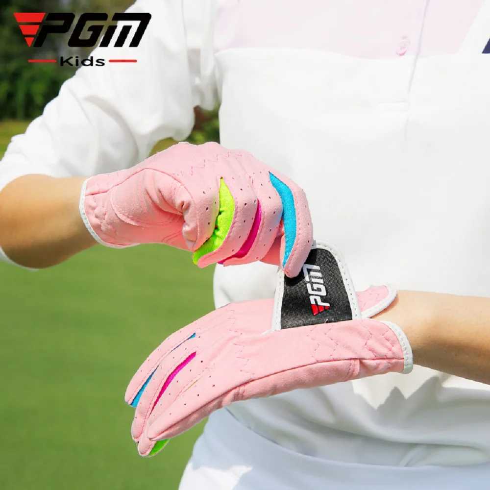 1Pair PGM ST010 Glove Children Sweat Absorbent Microfiber Fabric Anti Slip Soft Breathable Abrasion Boys Girls Sport Glove M260311