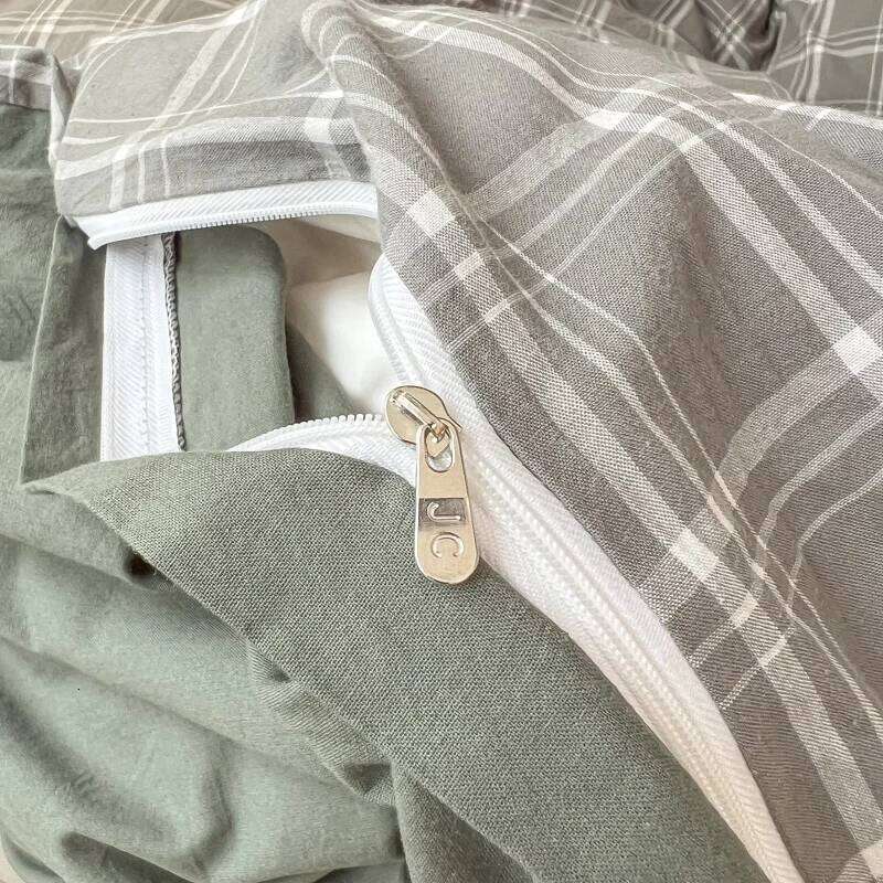 Nordic Wash Cotton Bedding Duvet with Pillowcase Sheet Comforter Cover Bed Linens Set Single Full Queen Size H260311 - view 6