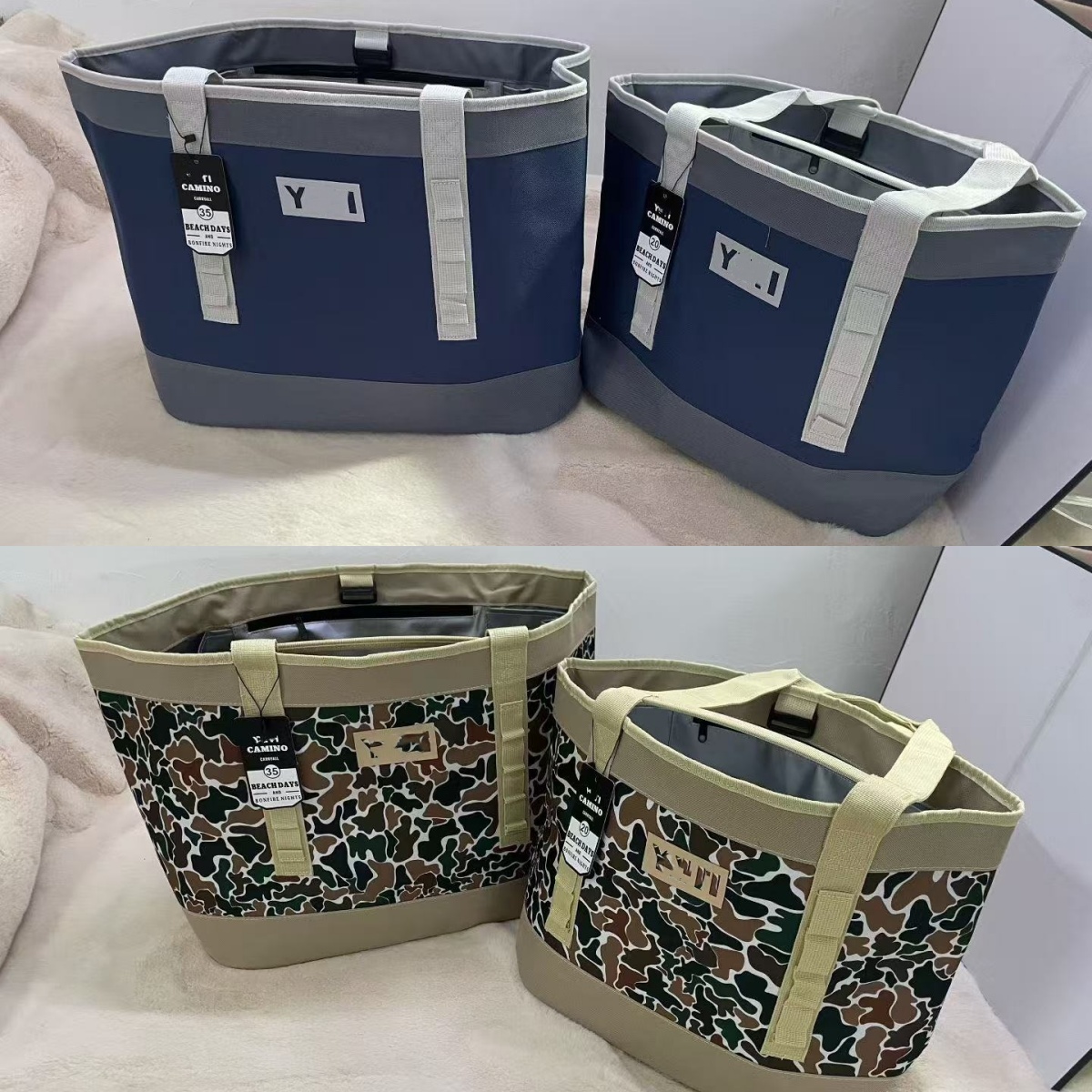 YT Waterproof Outdoor Picnic Travel Lunch Bag Cooler Bag Large Tote Portable Refrigerated Bag 2026 New Style 20L 35L