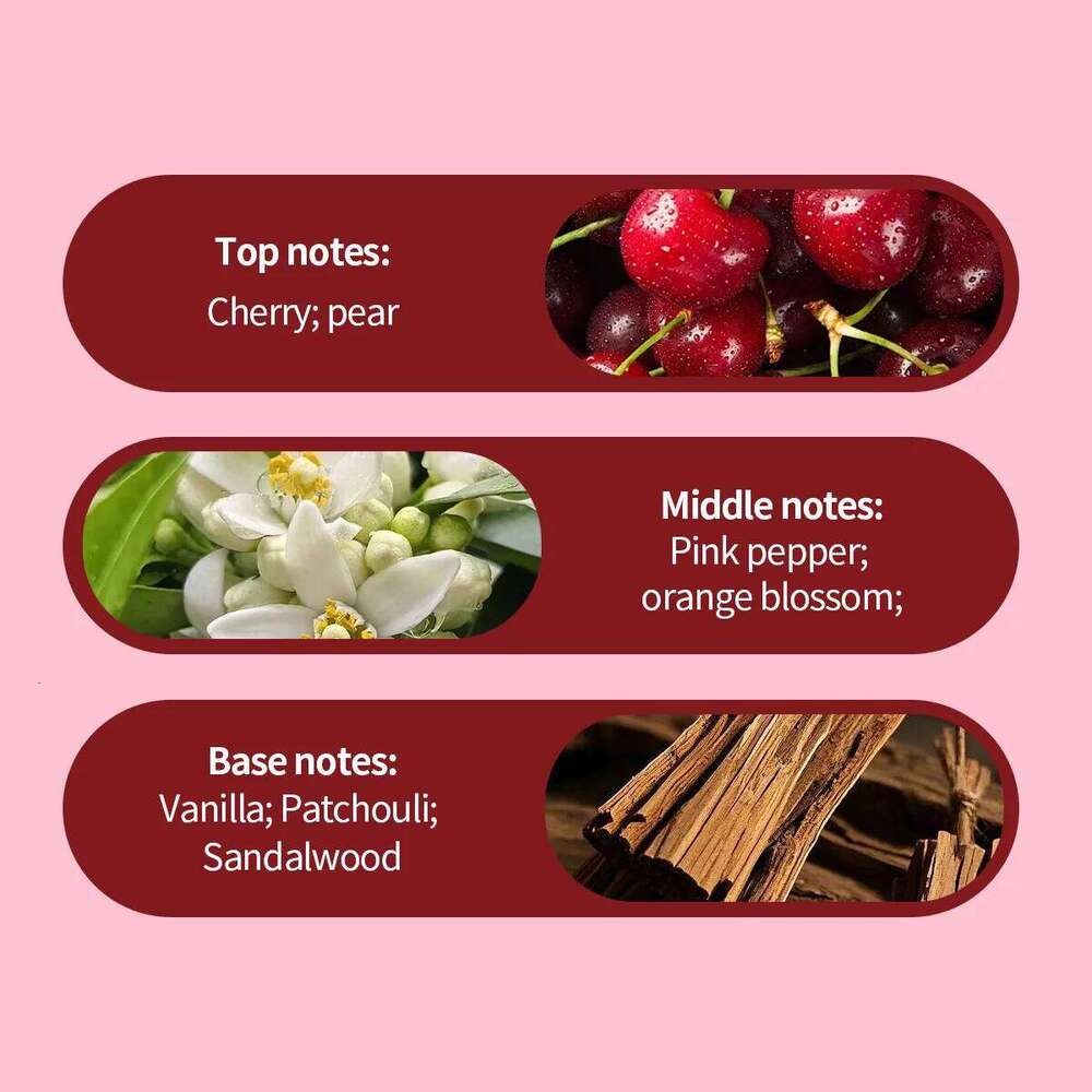10ML Cherry Perfume Rollerball Durable Long-Lasting Fragrance Eau De Parfum Portable Fruity Scent Perfumes Oil New Year Gift Z260311