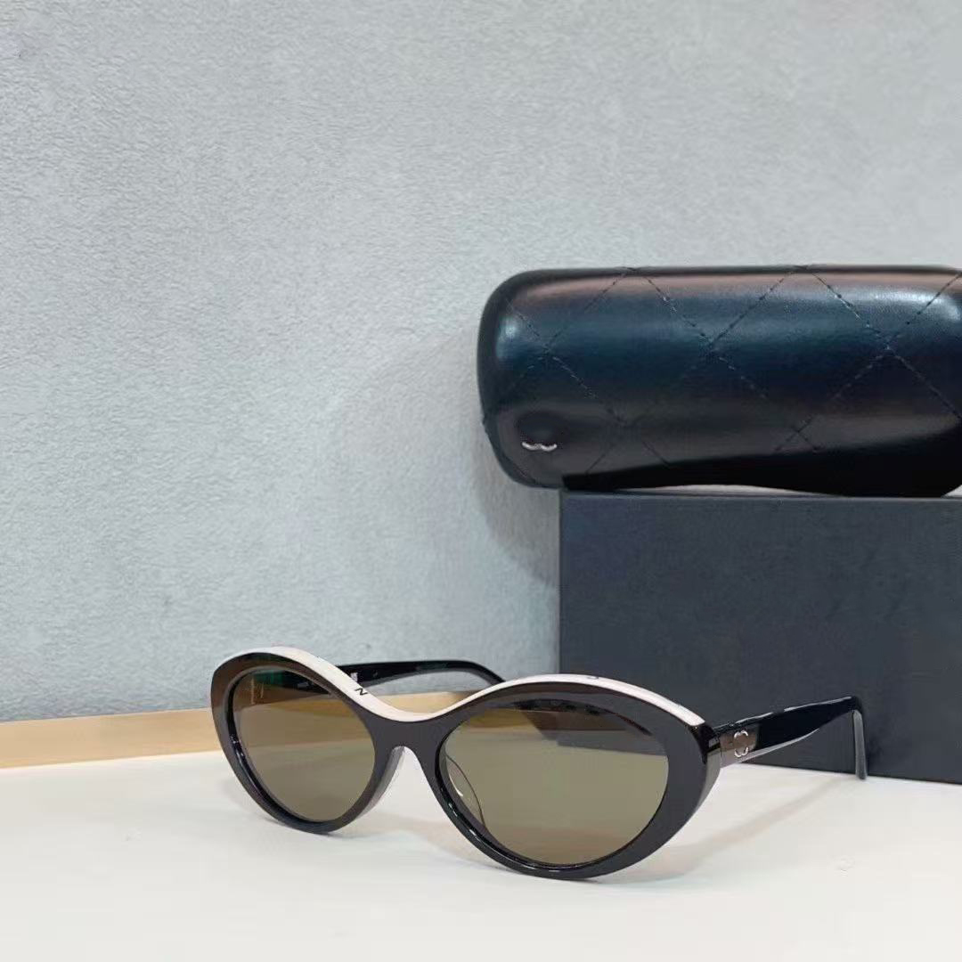 luxury designer Cat Eye rotundity Frame sunglasses for women letter classic Travel trend Beach shading UV protection polarized fashion glasses light01