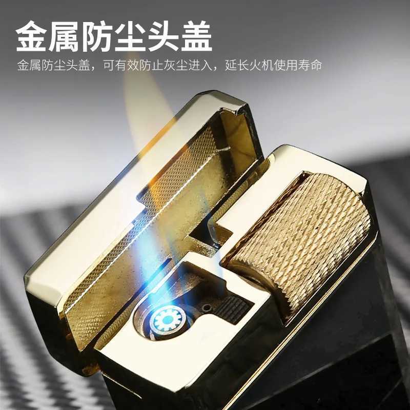 2026 New Metal Lighter - Windproof Dual Fire Starter - Fashionable Cigar Lighter - Premium Mens Gift - Outdoor Utility Item N260311