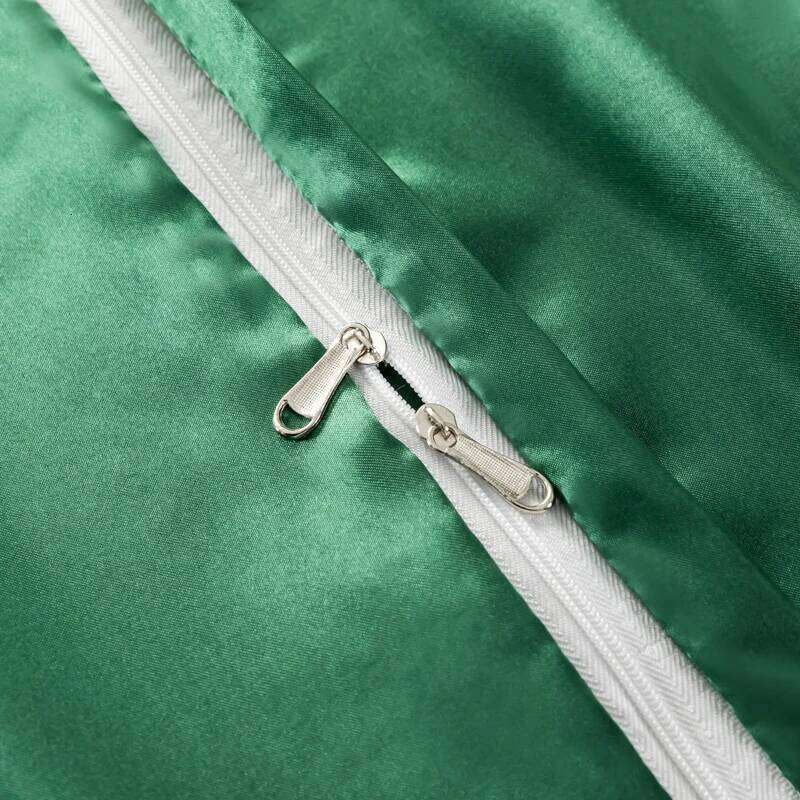 Solid Color Satin Duvet Set,Quilt Cover and Pillowcases,Luxurious Bedding Ensemble with Rich Sheen,Easy Care,Wrinkle-Free H260311 - view 6