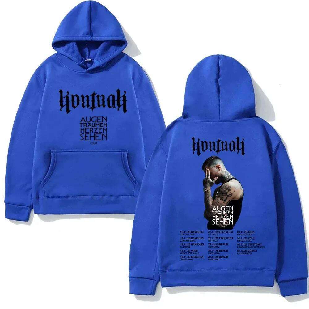 Kontra K 2025NEW Hoodie GraphicPrint Punk Sweatshirt AUGEN TRUMEN HERZEN SEHEN TOUR Men Women Fleece warm hoodies Classic top C260311
