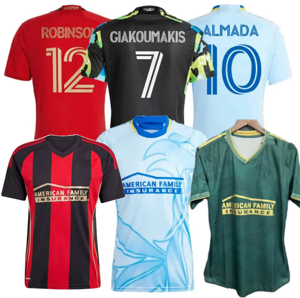 Player Fans version Atlanta United Soccer Jerseys 2023 2024 2025 LOBJANIDZE ALMADA GIAKOUMAKIS MUYUMBA SLISZ GREGERSEN WILEY FC 24 25 football men and kids shirt