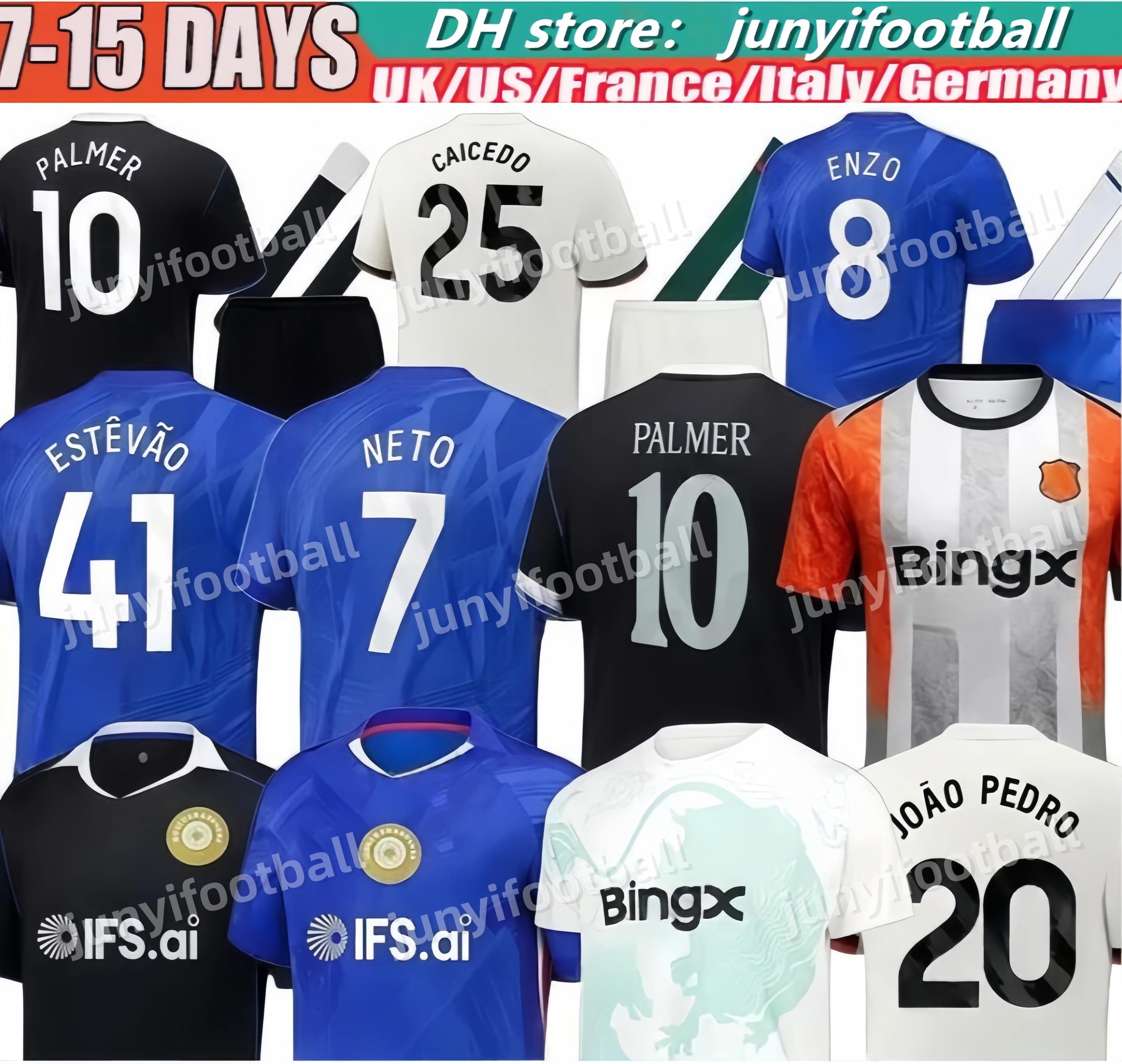 PALMER Chelseajersey 25 26 cfc Soccer Jersey 2025 2026 chelase ENZO JOAO PEDRO ESTEVAO CAICEDO JAMES GARNACHO GITTENS Kids kit Mens football Shirt