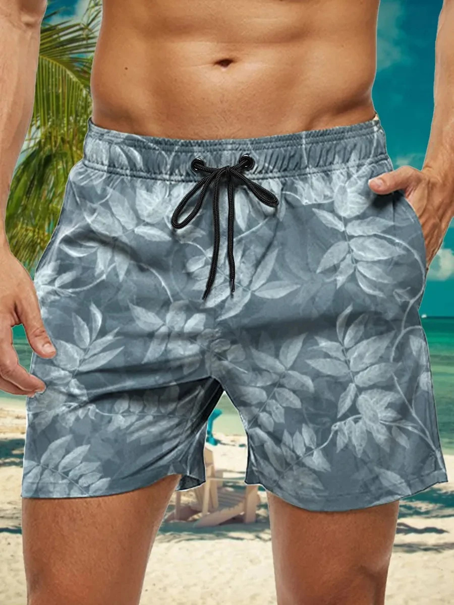 Mens Hawaiian Swim Trunks 3D Floral Print Beach Shorts Quick Dry Outdoor Leisure Sports Shorts Swimwear Fashion Mens Shorts 260311 - view 6