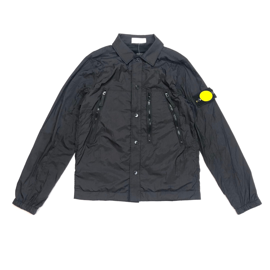 2026 designer stone jacket three zipper thin velvet shirt collar jacket for men and women sports and leisure islandstyle jacket S-XL